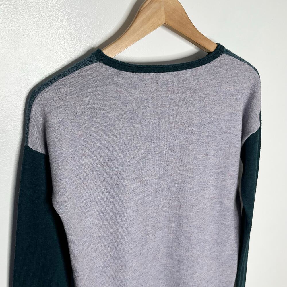 Smartwool Shadow Pine Merino Wool Colorblock Sweater Base Layer XS - Picture 6 of 11